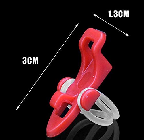 Fishing Hook Keeper Set - 10pcs with Elastic Rubber Rings - Black