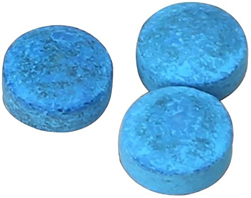 Blue Billiard Cue Tips - 50pcs, 11mm Hardness M, Leather