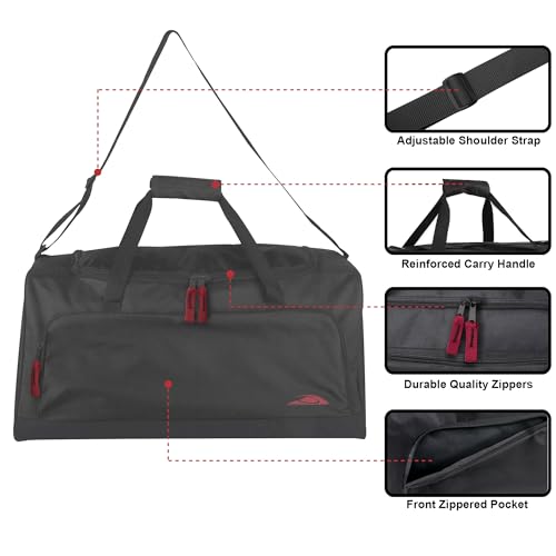 Lightweight Canvas Duffle Bag for Travel, Gym & Sports