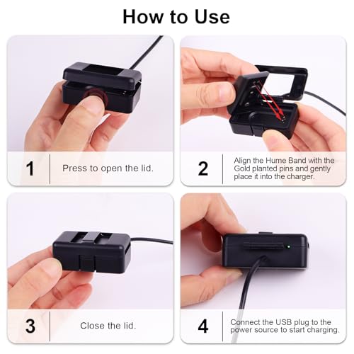 Compatible with Hume Band Charger 1.0, Fast Safe Charging Case USB-A