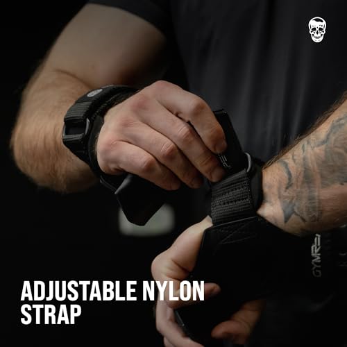 Weight Lifting Grips with Neoprene Wrist Support - Black, Medium