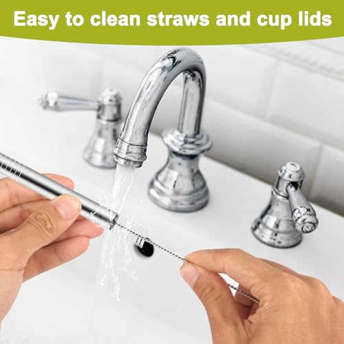 Reusable Metal Straws for Owala FreeSip Sway 40oz Water Bottle - 6 Pack