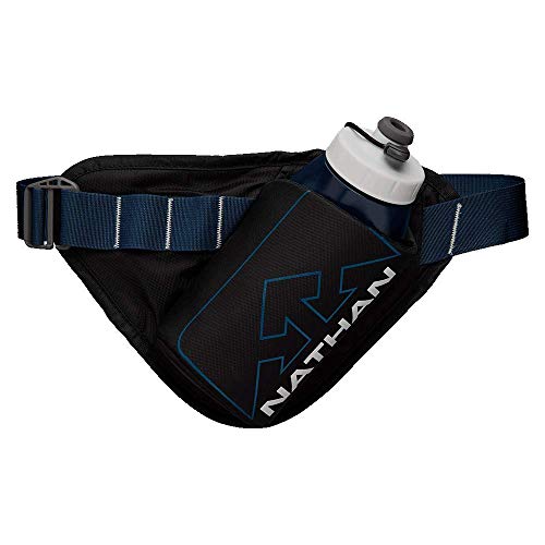 Hydration Waist Pack with 22oz Flask & Storage Pocket - Adjustable Belt for Running, Hiking, Cycling