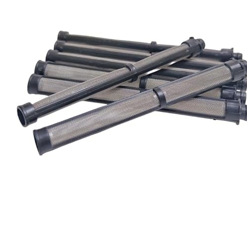 10PCS Stainless Steel Airless Spray Gun Filter 287032 ? 60 Mesh Compatible with Graco Contractor II & FTx II ? Anti-Clog Latex/Paint Filtration (Black)