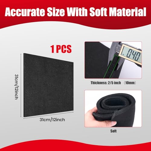 Fireproof Welding Blanket 12x12 Inch 1 Piece, 10mm Thick Heat Resistant Soldering Mat, UL and SGS Certified Insulation Pad for Plumbing, HVAC, Welding and Brazing