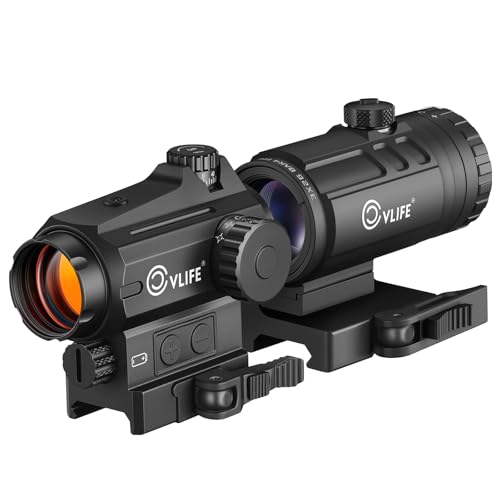 Multi Reticle Red Dot Sight with 3X Magnifier - Red Dot