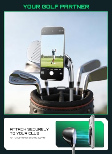 SUPCASE Magnetic Golf Cart Phone Holder with MagSafe - Black (Fits Square Frames)