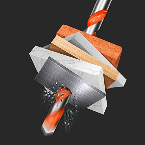 7Pcs Ultimate Drill bits£¬Carbide Drill bit Set, Masonry bit bit with Tungsten Carbide Drill bit, Drilling and Punching Work kit for Ceramic Tile, Concrete, Brick, Glass, Plastic and Wood