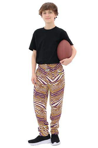 NFL Kids Youth Z88 Zebra Pants - Minnesota Vikings, Size 8-10