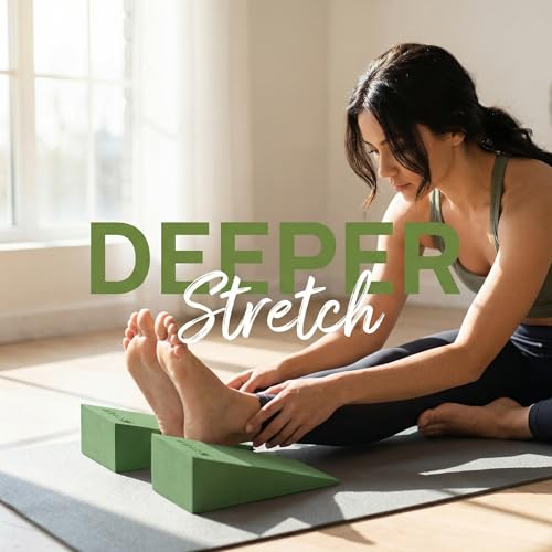 Yoga Foam Wedge Block Set - EVA Slant Board Calf Stretcher