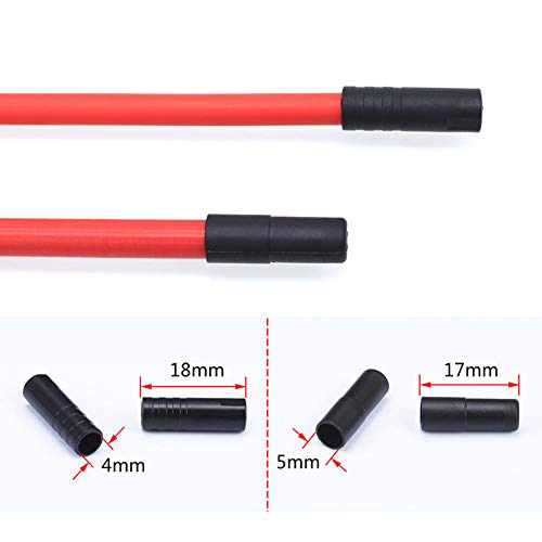 200 Plastic Bicycle Cable End Caps - 100 Brake 5mm & 100 Shift 4mm