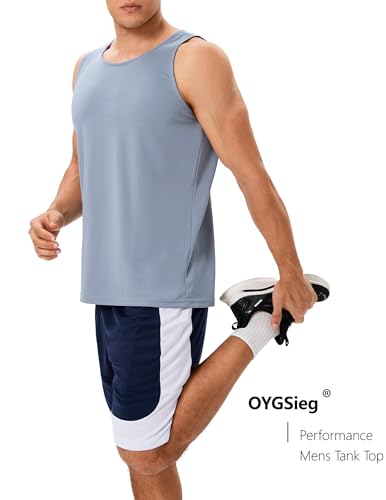 Men's Workout Tank Tops - 6 Pack Athletic Sleeveless Shirts