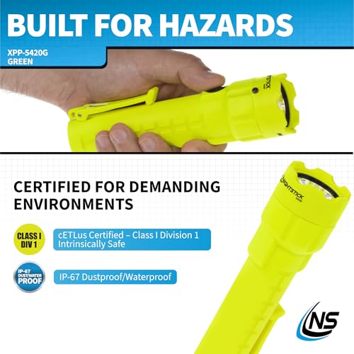 Nightstick XPP-5420G 3 AA Intrinsically Safe Permissible Flashlight, Green