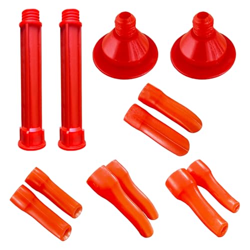 caulking extension nozzle extended caulking extension nozzle Soft and hard dual-purpose conversion head(Curved 12PACK)