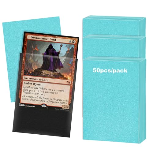 150 Premium Matte Card Sleeves - Glacier Blue - Ideal for TCGs