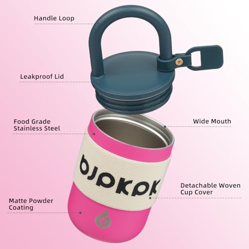 10oz Insulated Coffee Mug with Handle & Lid - Stainless Steel - Pink
