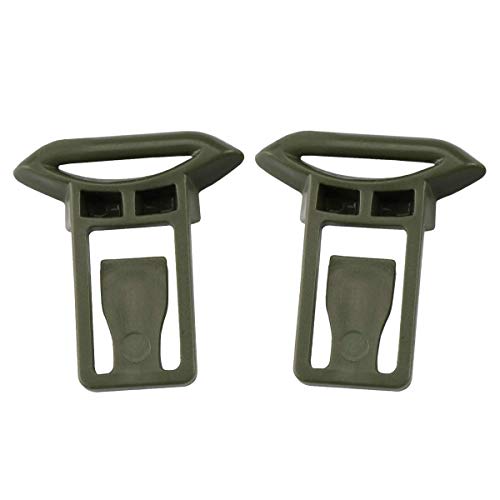 Quick Release Goggle Clips for Airsoft Helmet - OD Green