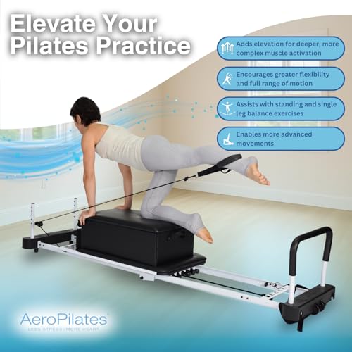 Pilates Box and Pole Set - Universal Fit, Adjustable & Durable