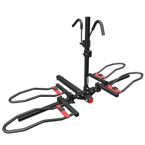 Heavy-Duty Bike Rack for Car - 2-Bike Hitch Mount, 200 LB Capacity