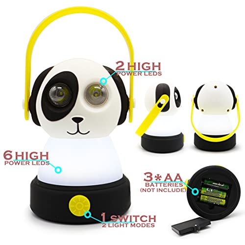 Kids Owl LED Camping Lantern & Headlamp Set - Outdoor Toy for Camping & Night Light - Dog Set
