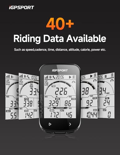 Wireless GPS Bike Computer BSC100S - 2.6'' LCD, 40H Battery Life