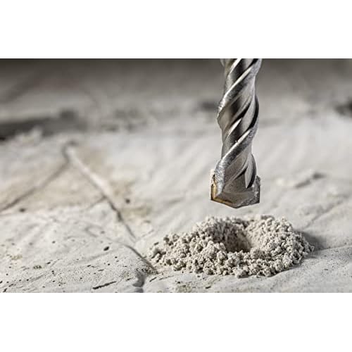 2-Pack 3/16 Inch x 8 Inch SDS Plus Rotary Hammer Drill Bits, Carbide Tipped for Brick, Stone and Concrete (3/16¡± x 6" x 8")