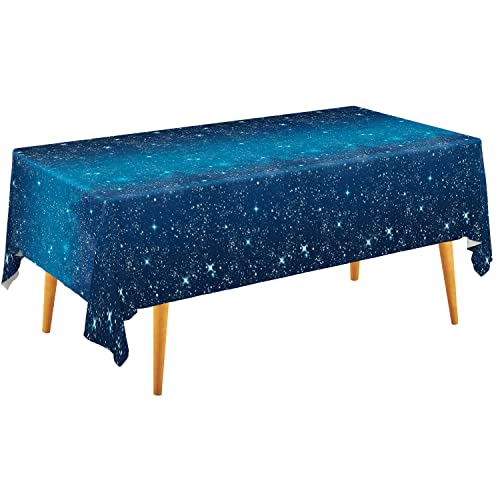 Space Tablecloth - 3 Pack Waterproof Galaxy Design 54x108"