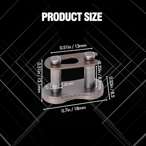 #35 Bike Chain Master Link Connectors - Carbon Steel - 6 Pack