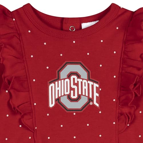 Gerber Ohio State Buckeyes Baby Romper 3-6 Months Officially Licensed