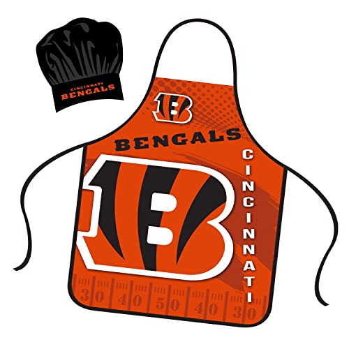 Cincinnati Bengals Apron and Chef Hat Set - Universal Size