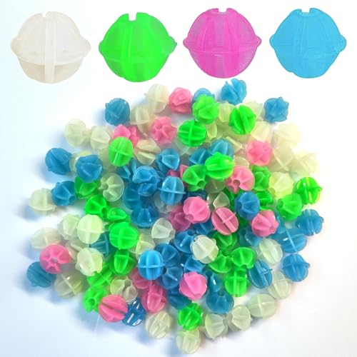 144 Pieces Colorful Glow in The Dark Bike Spoke Beads - Multi-Color
