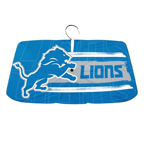 Detroit Lions Auto Sun Shade - Folding Windshield Umbrella