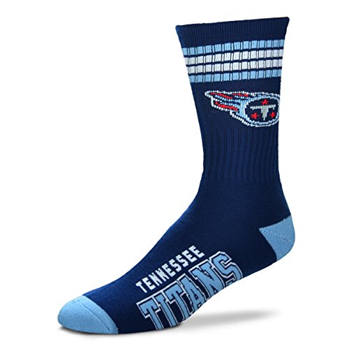 Tennessee Titans Youth Quarter-Length Socks - 4-Stripe Deuce