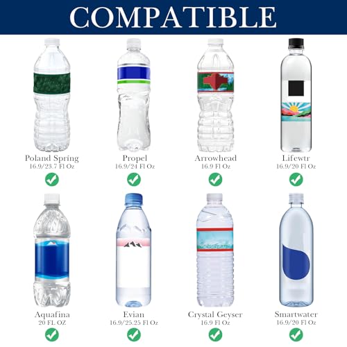 Insulated Water Bottle Sleeve for 16.9/20 Fl Oz Bottles - Neoprene Cover with Lockable Zipper, Blue