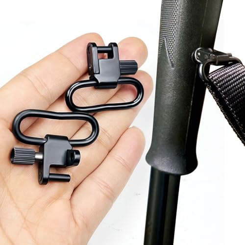 2 Pcs Heavy Duty Sling Swivel Mounts, 1.25 Inch Quick Detach Push Button