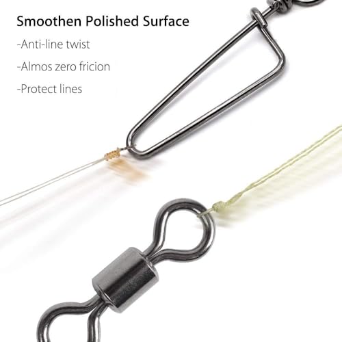 30 Pack Barrel Snap Swivels - #12-13LB Fishing Tackle
