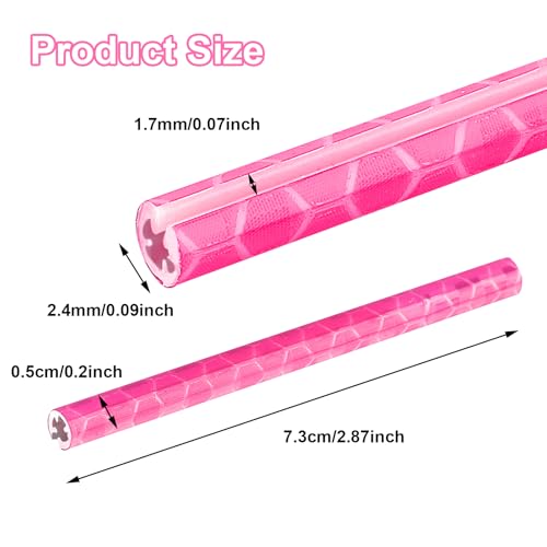Reflective Spoke Covers for Bicycle - 36 Pcs Pink Set