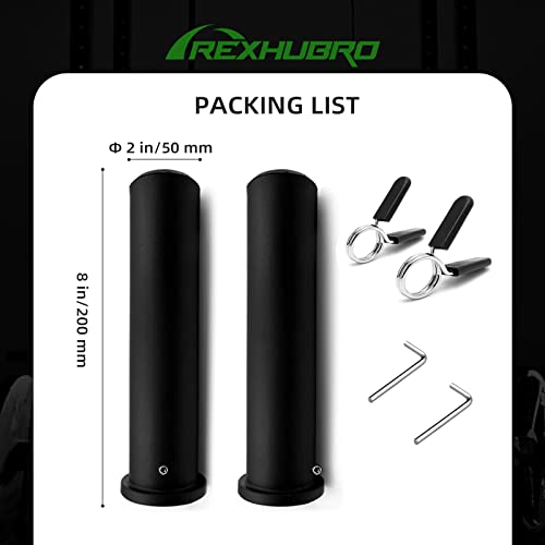 Olympic Adapter Sleeve - 1" to 2" Heavy-Duty Nylon - 8 Inch