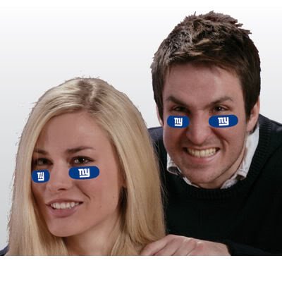 NFL Team Logo Eye Black Stickers - 6 Pack of Removable Strips