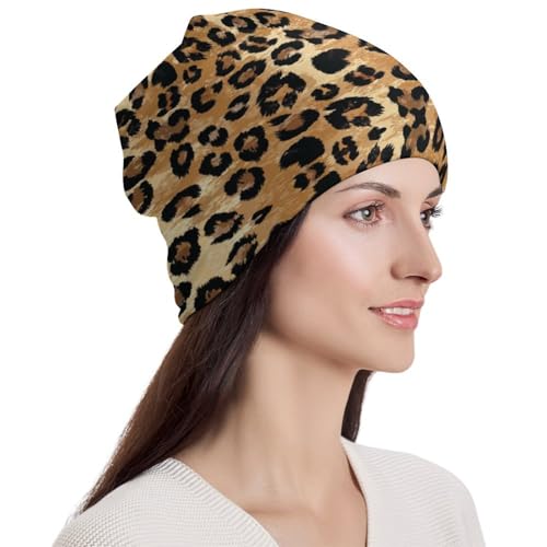 Chemo Headwear Beanie - Slouchy Cap for Women - Yellow & Black