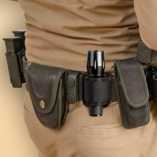 Nylon Tactical Flashlight Holder - Open Top Carry Case for Hiking