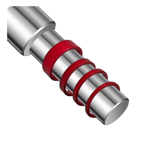 Aluminum Alloy Bicycle Headset Spacers - Red, 8PCS Set