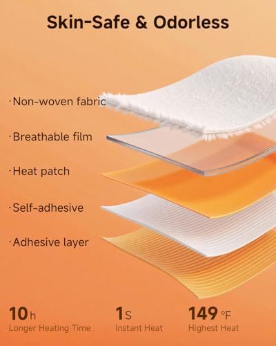 Disposable Hand Warmers - 10-Hour Long-Lasting Heat - 18 Pack