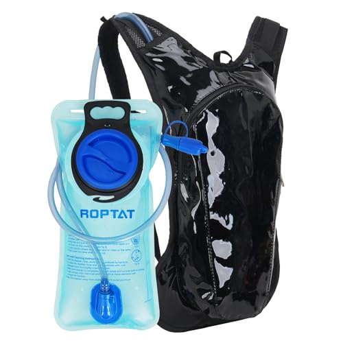 Lightweight Hydration Backpack with 2L Bladder - Black