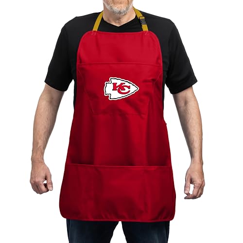 Kansas City Chiefs Cooking Grill Apron - Adjustable with Pockets