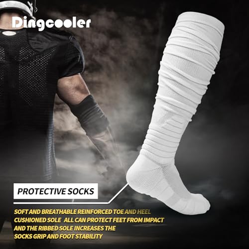 Ultra Long Padded Ankle Socks - Large / White
