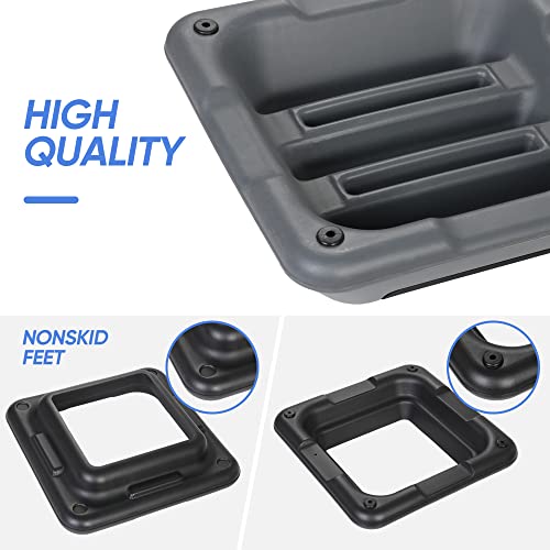 Height Adjustable Aerobic Step Platform with 4 Risers - Gray