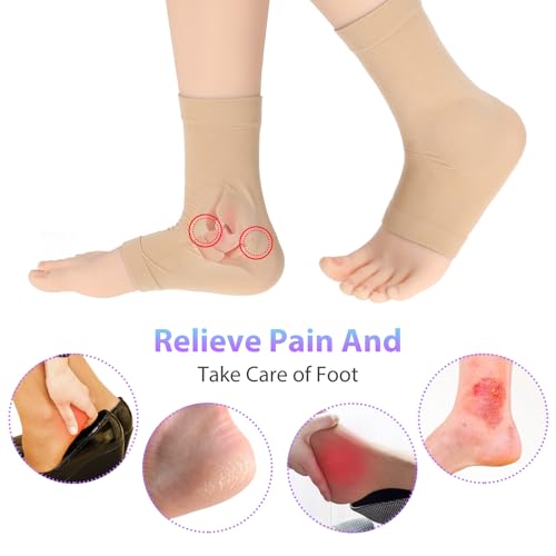 Gel Padded Ankle Protector Sleeve for Skating & Skiing