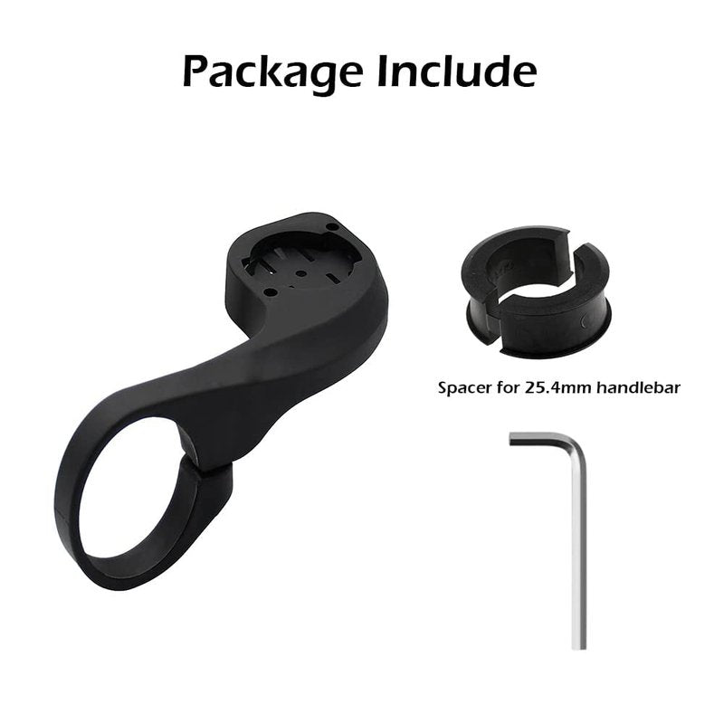 Thinvik Out Front Bike Computer Mount for Garmin Edge 840/830/820/810/540/530/520Plus/520/510/500/200/130/25 GPS Compatible with 31.8mm 25.4mm Handlebar