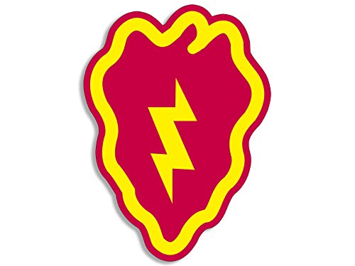 Lightning Infantry Decal - 25th Infantry Division Sticker - 3x4 Inch